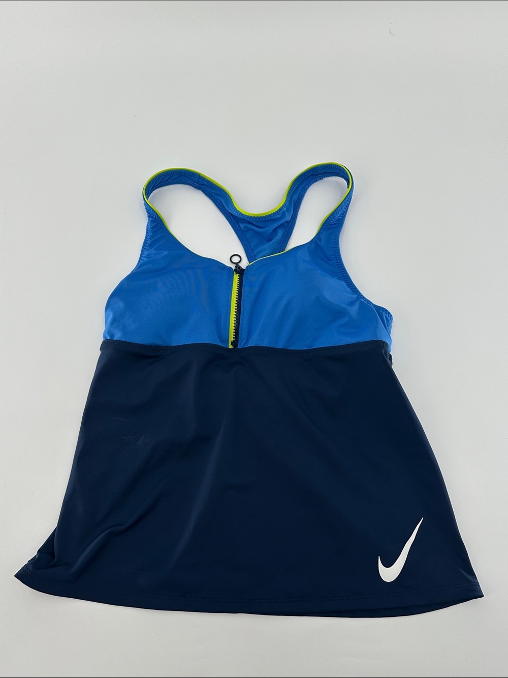 Nike Two-Tone Blue Racerback Tankini Top